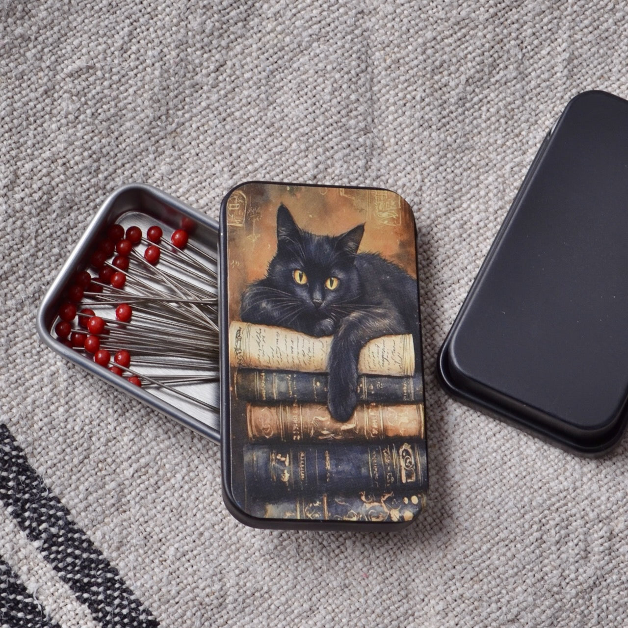 Library Cat Tin