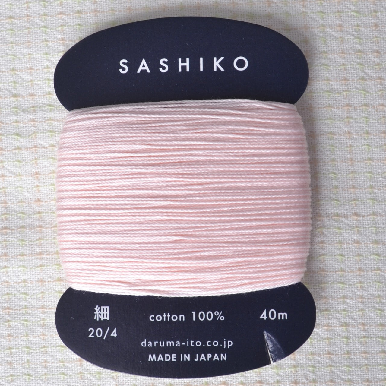 Daruma Sashiko Thread, Palest Pink #209
