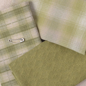 Dyed Yarn Cotton Fabric Bundle of 3, 