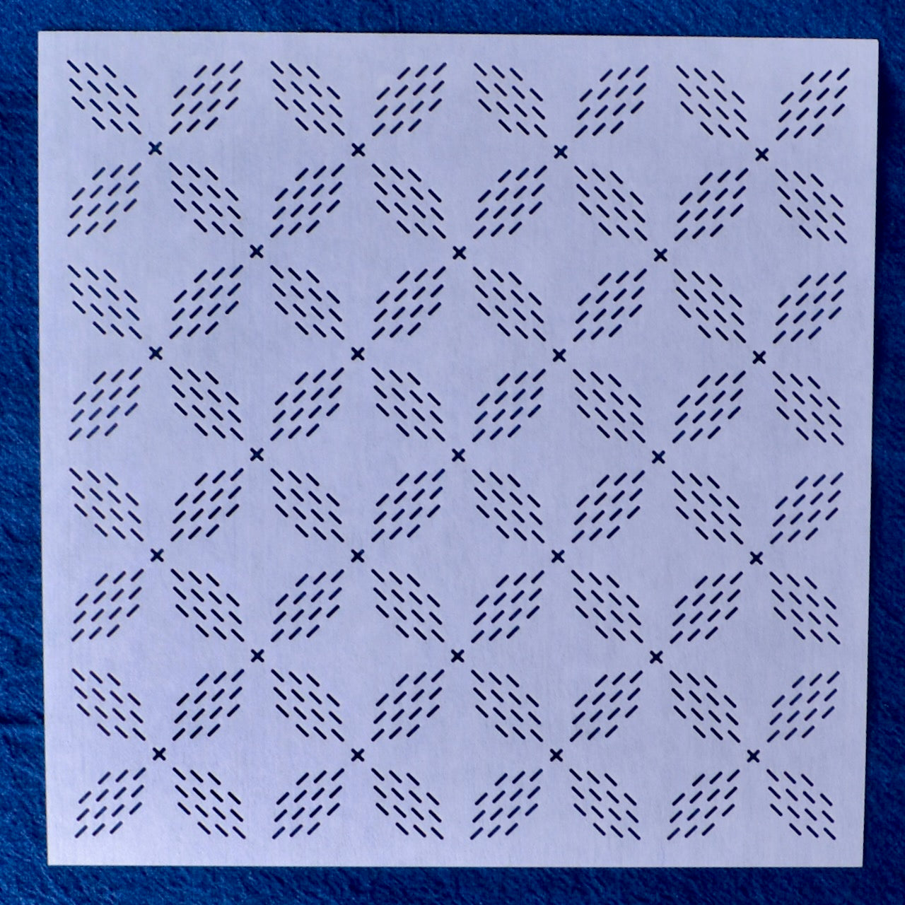 Sashiko Stencil, 8" x 8" "Chain Stitch"