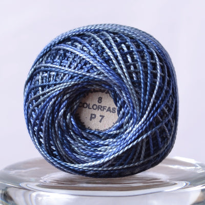 Valdani Perle Cotton Thread, Withered Blue