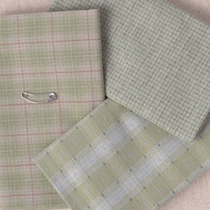 Fabric Bundle of 3, Pistachio Greens