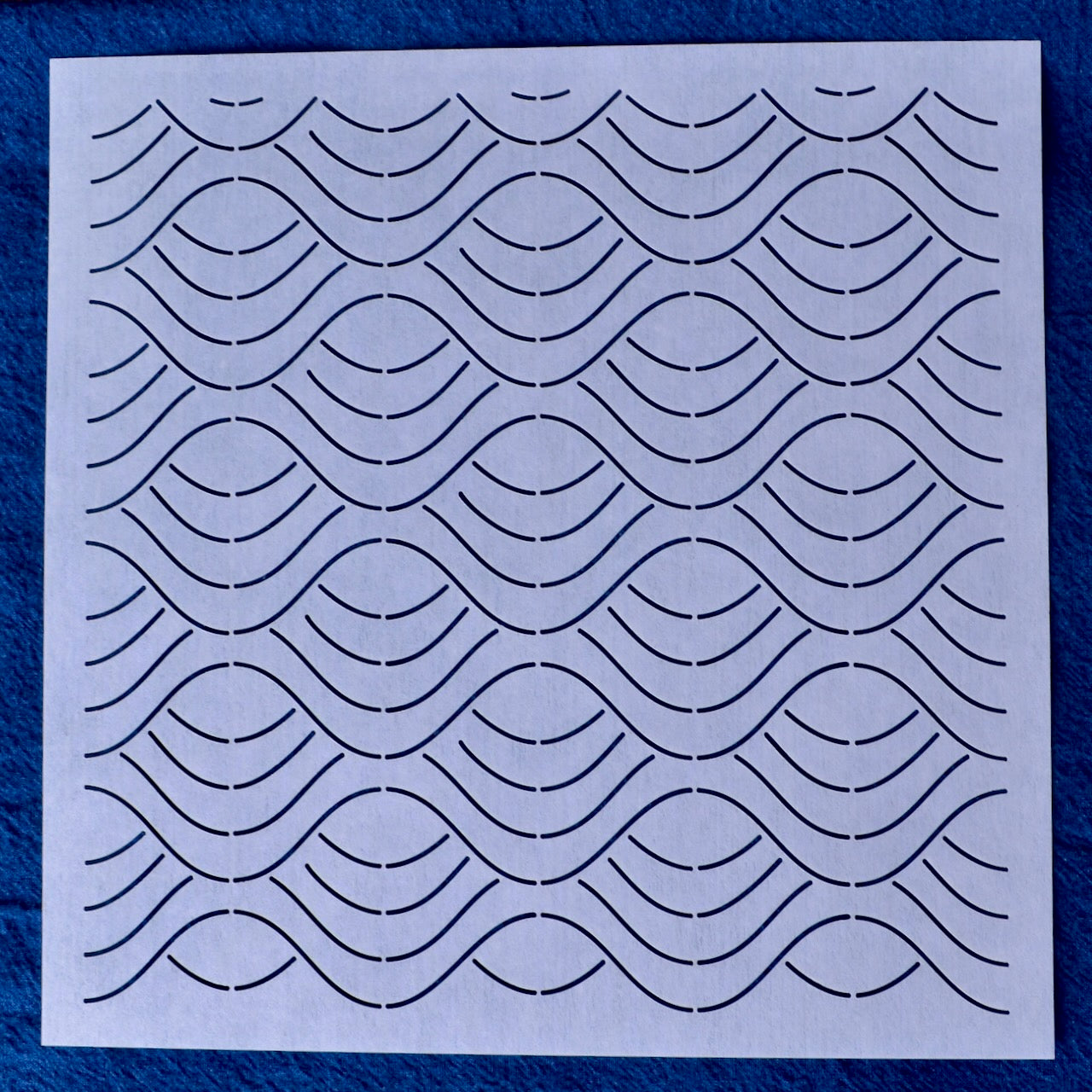 Sashiko Stencil, "HaiBo"