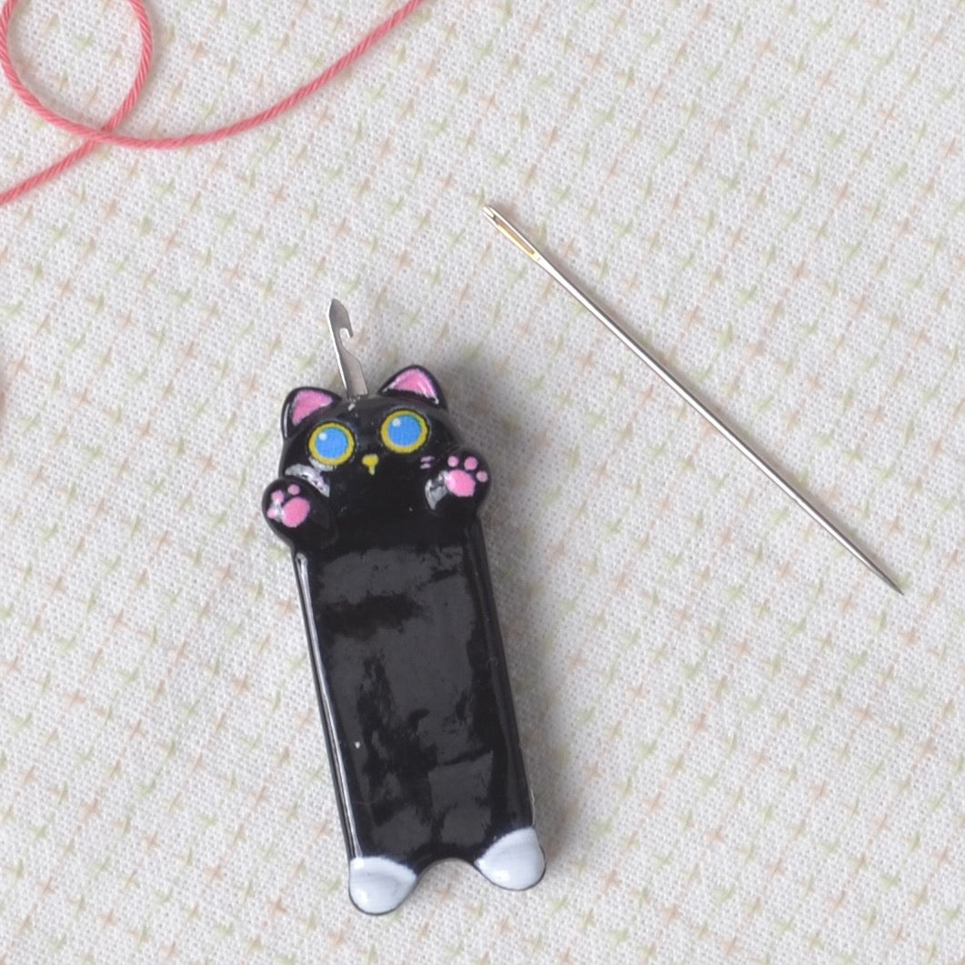  needle threader black kitten