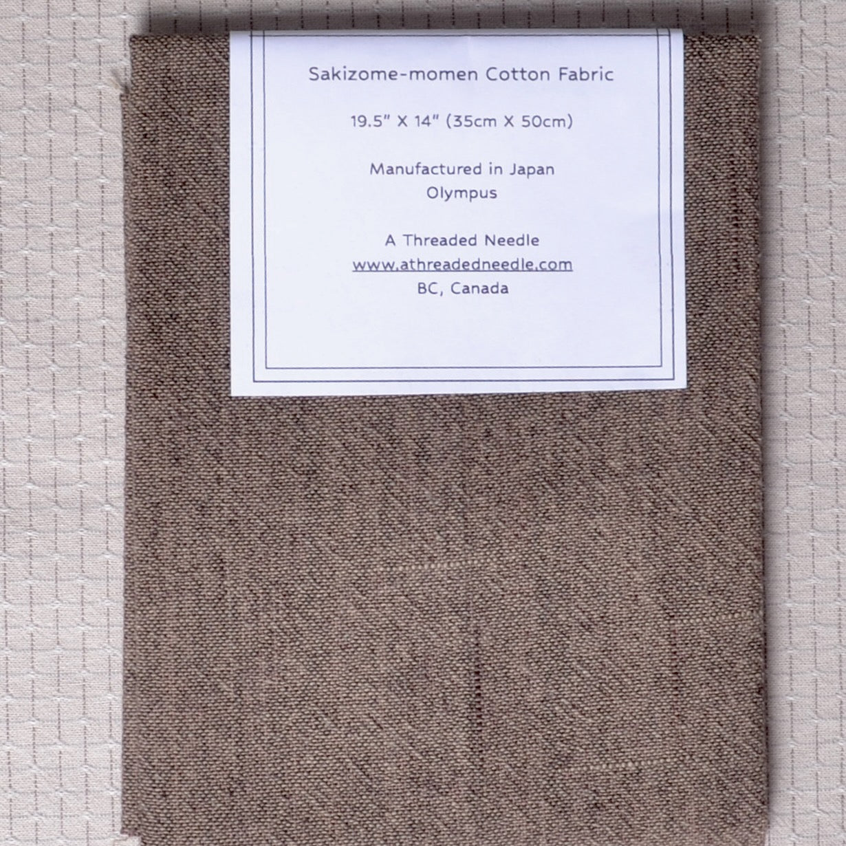 Sakizome-momen Fabric, Beige Sand