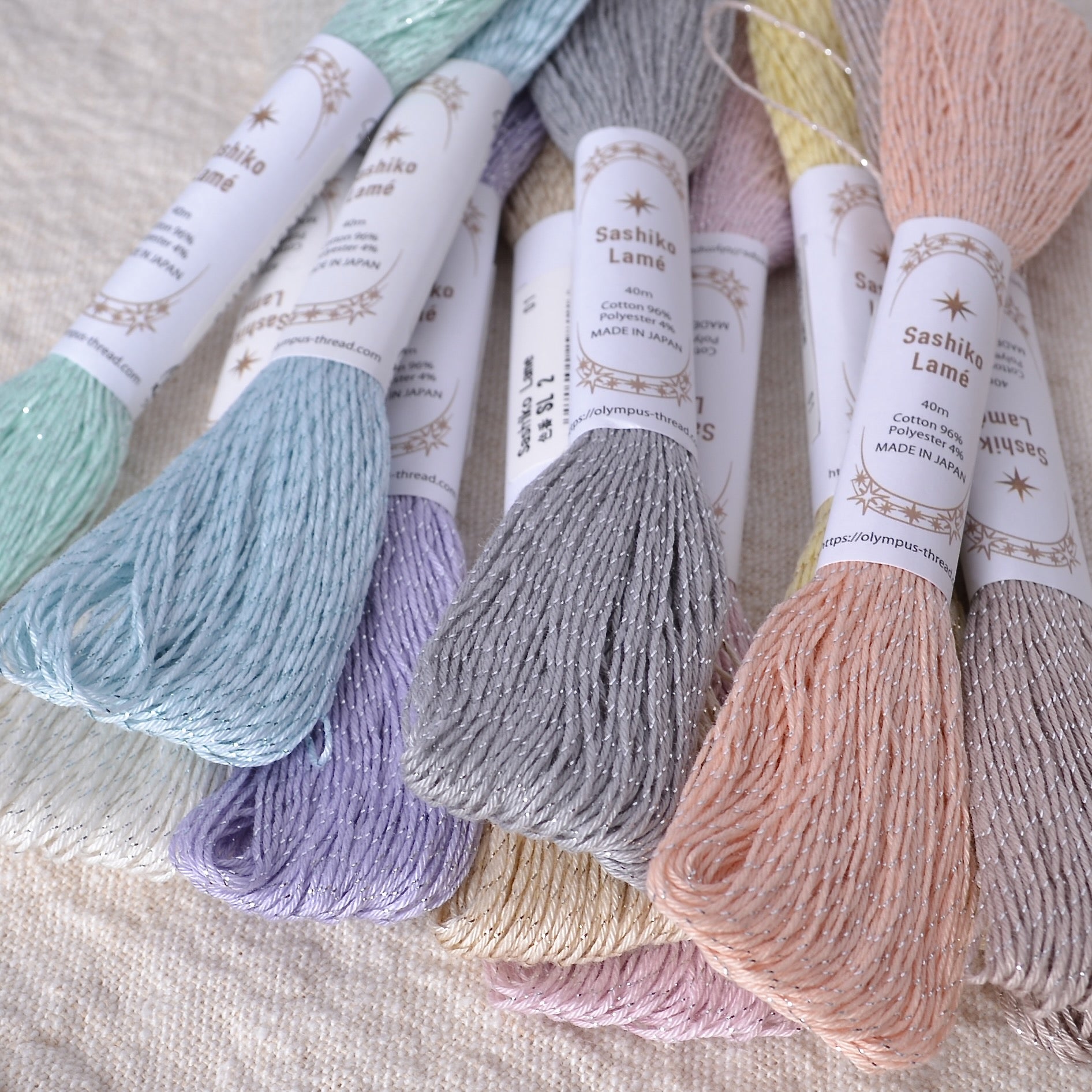 Sashiko Lamé Thread