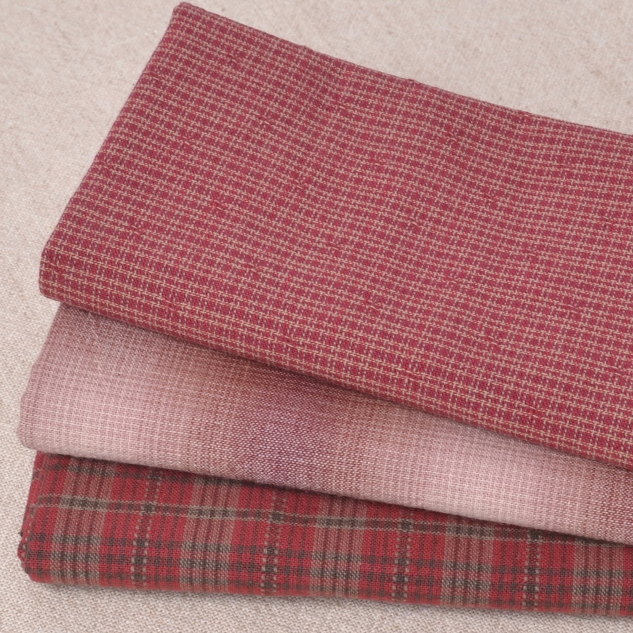 Dyed Yarn Cotton Fabric, Wild Cranberry