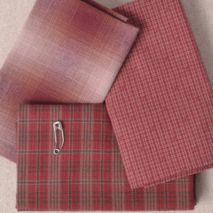 Fabric Bundle of 3, Wild Cranberry
