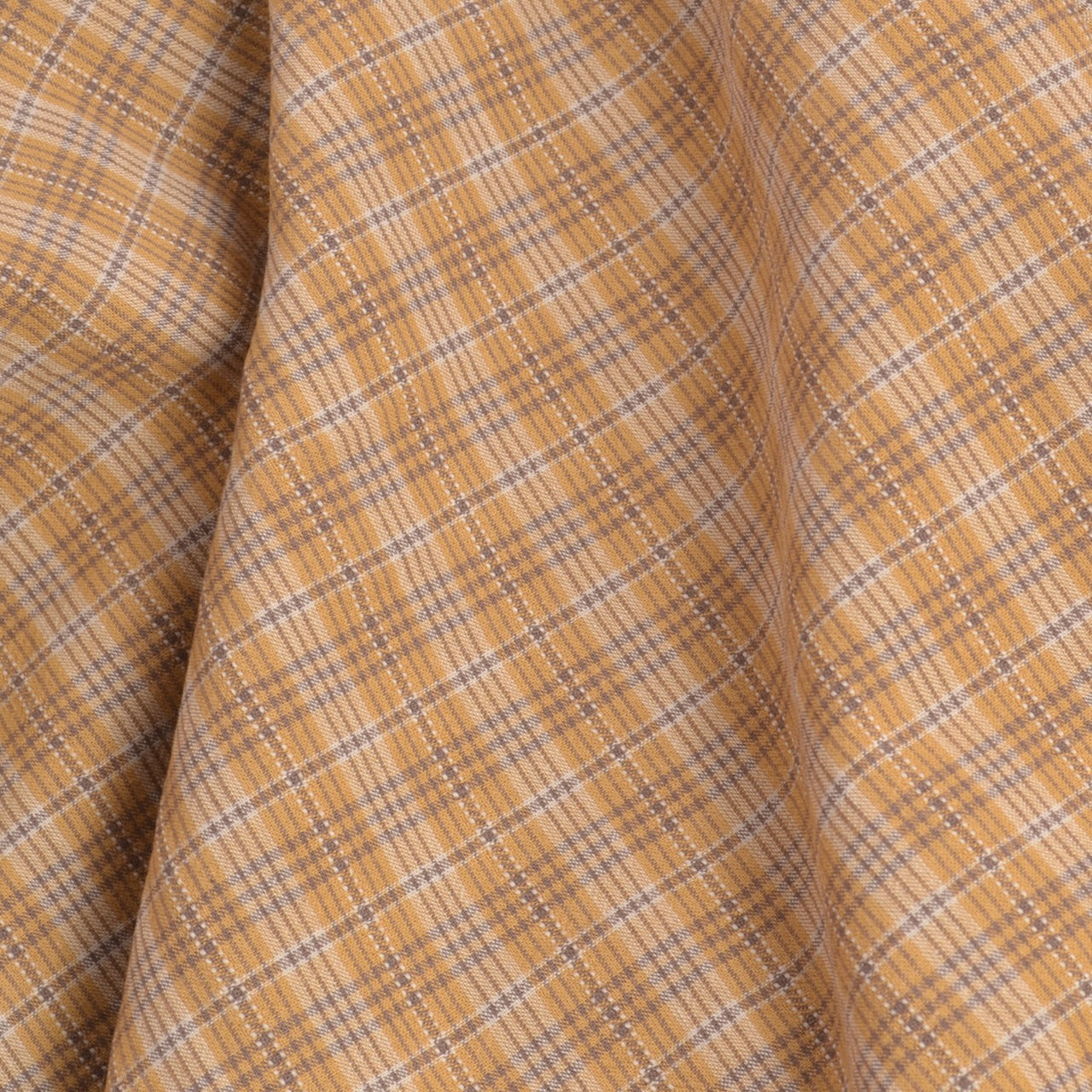 yellow Dyed Yarn Cotton Fabric for Sewing & Quilting