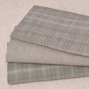 Dyed Yarn Cotton Fabric Bundle of 3,