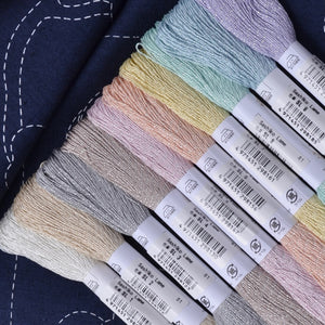 Sashiko Lamé Thread, Collection of all 10 colours