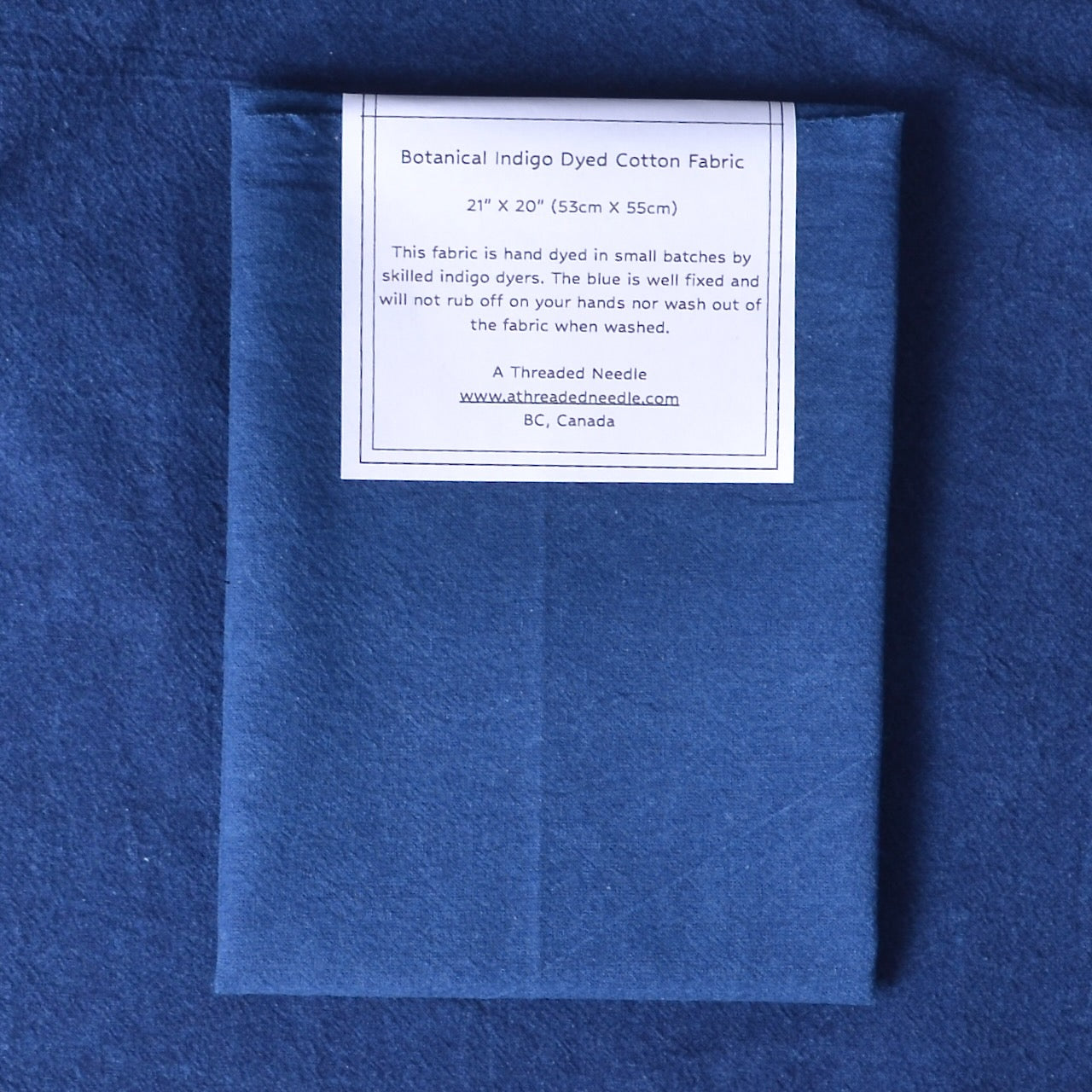 mid blue indigo fabric
