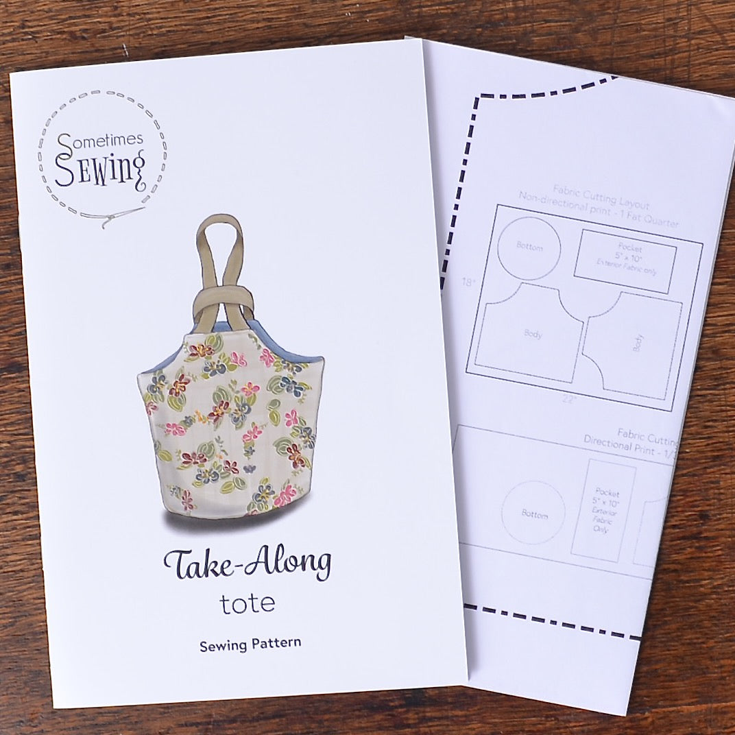 Take Along Tote Bag Pattern - A Threaded Needle