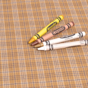 Dyed Yarn Cotton Fabric yellow plaid