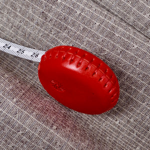 red retractable sewing measuring tape