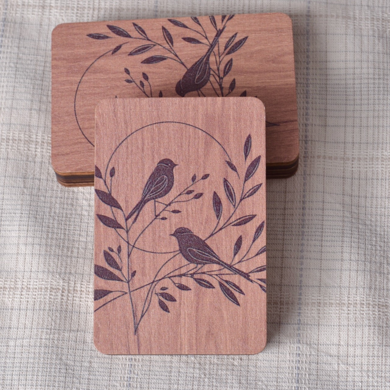Needle Box with Two Birds