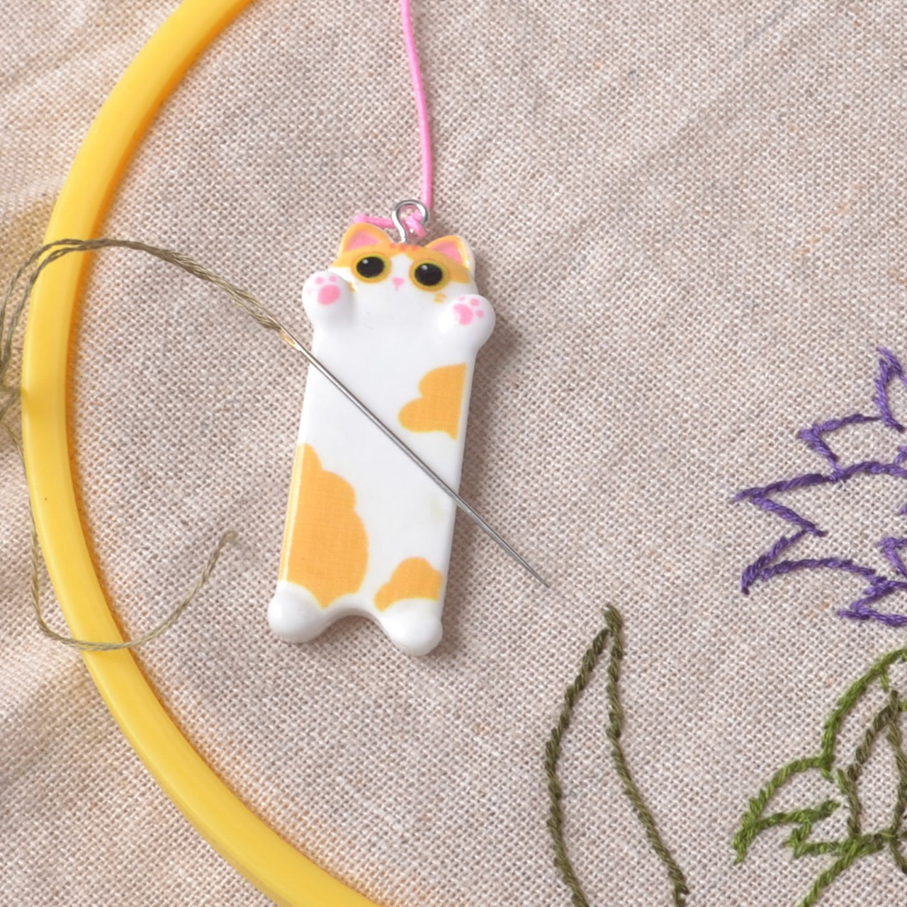 Needle Minder, Cute yellow Kitten