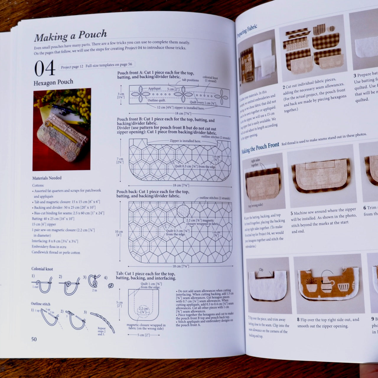 page inside Handheld Patchwork Treasures, Perfectly Small and Lovely Projects by Yoko Saito