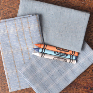 Dyed Yarn Cotton Fabric, Dusty Aqua tones