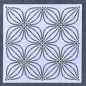 Sashiko Stencil, Sea Urchin Stitch
