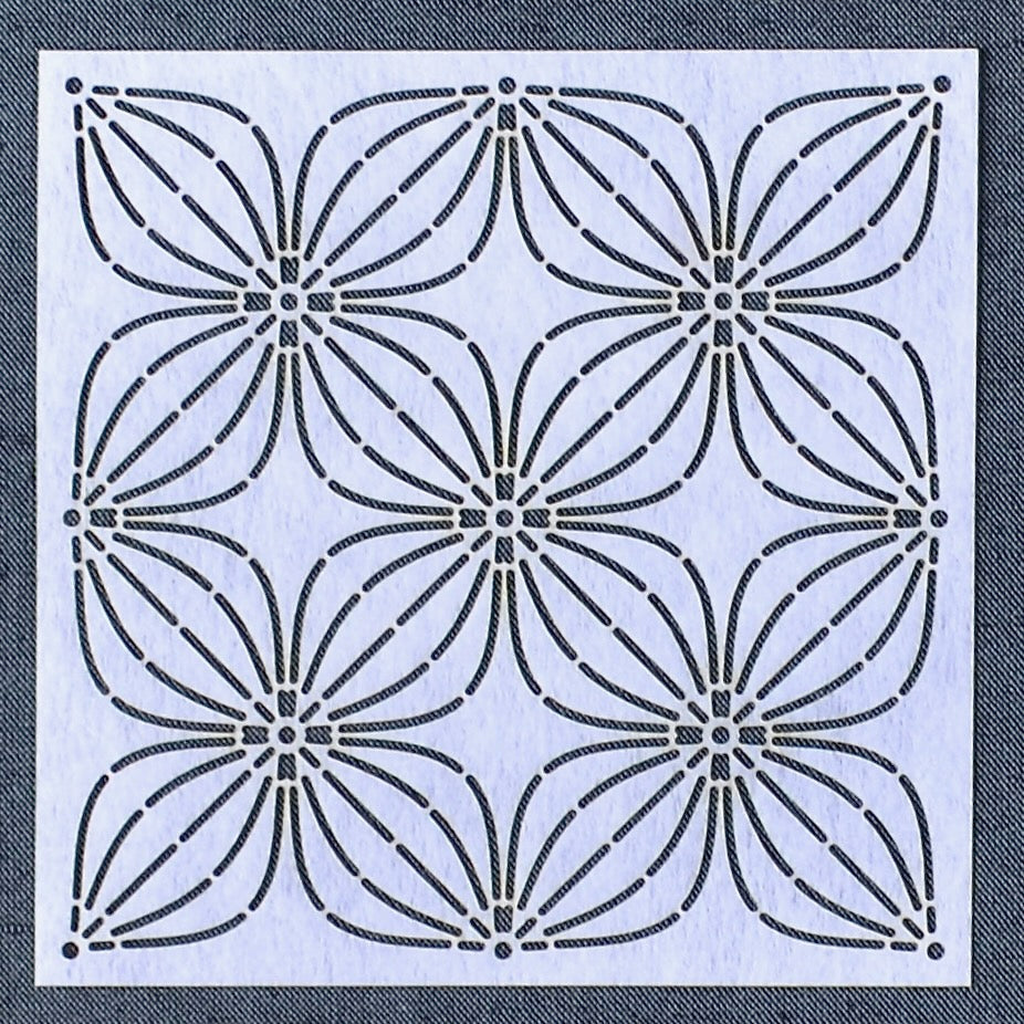 Sashiko Stencil, Sea Urchin Stitch