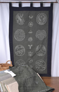 Sashiko Family Crests Panel, 