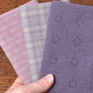 Cotton Fabric Bundle of 3, Heather Bloom