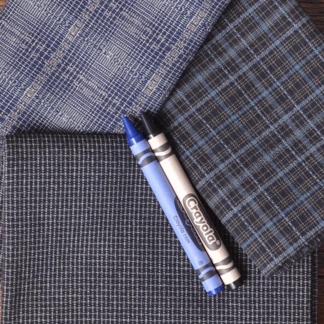 Dyed Yarn Cotton Fabric Bundle of 3