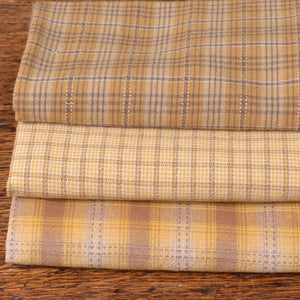 Dyed Yarn Cotton Fabric Bundle of 3, Dandelion
