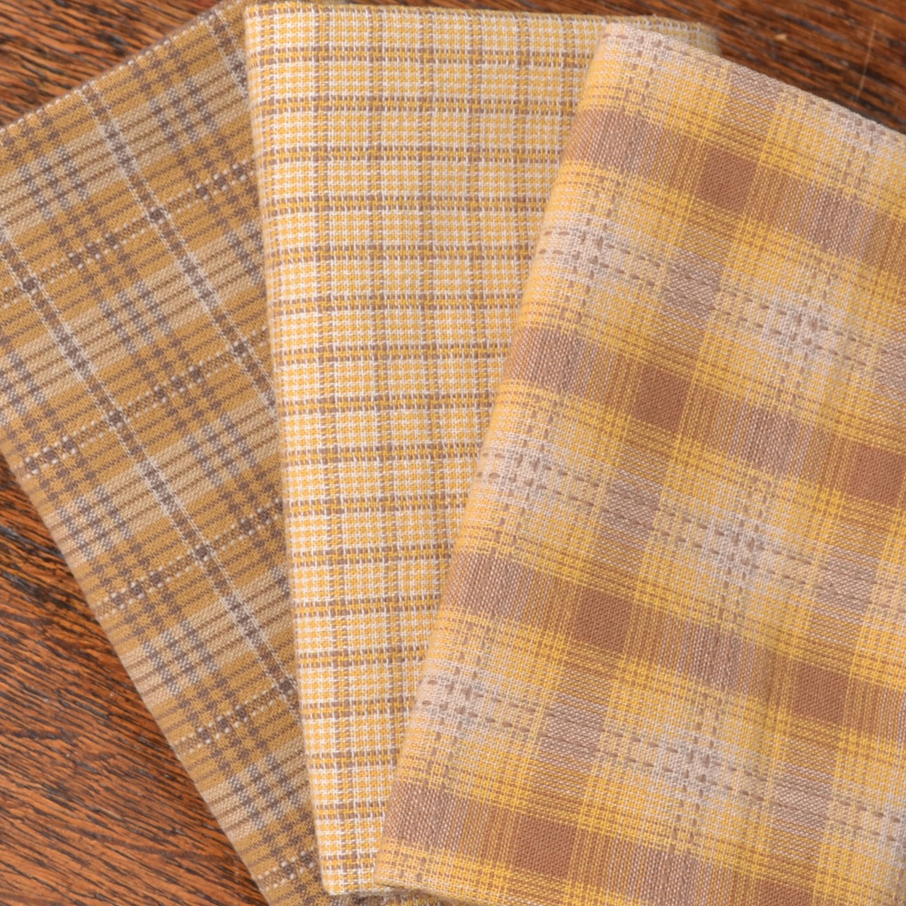 Dyed Yarn Cotton Fabric in yellows