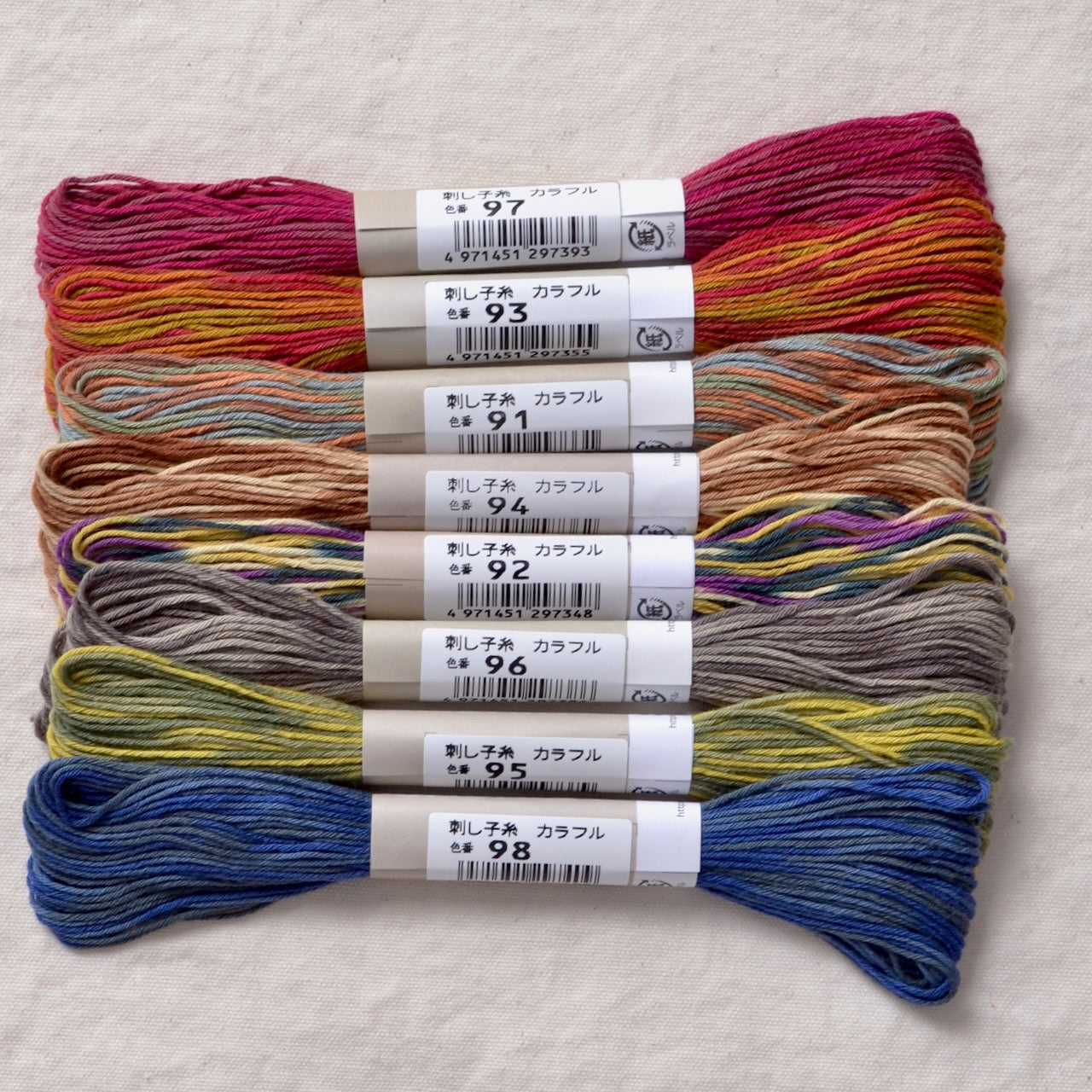 Sashiko Thread - Variegated Short Colour Changes