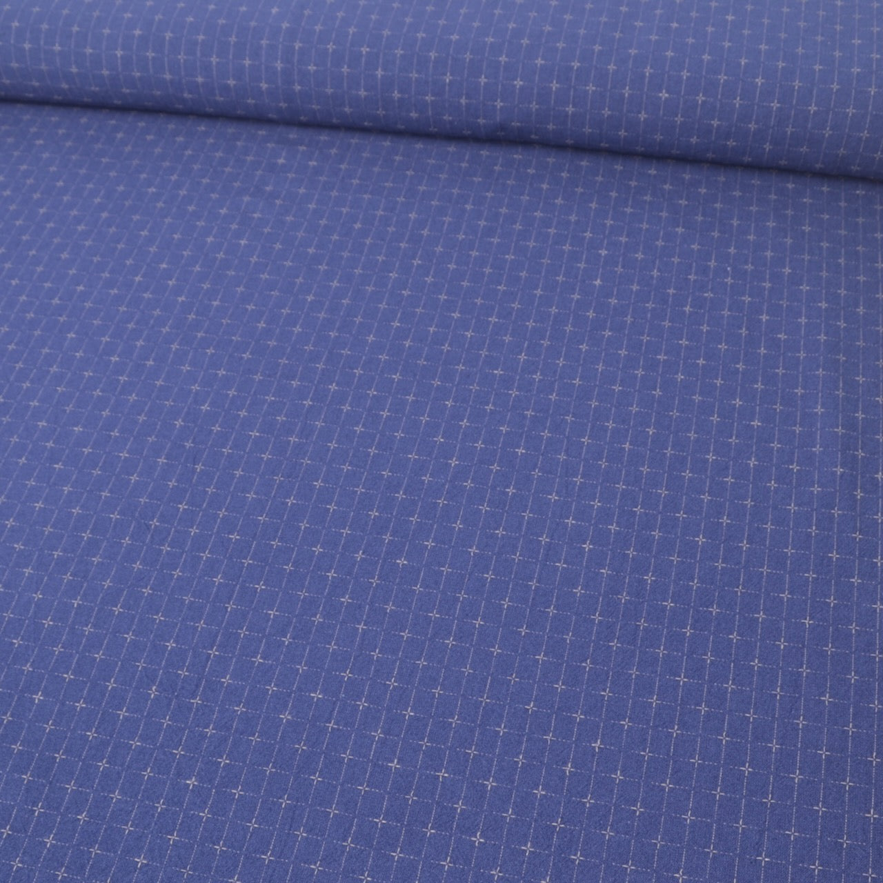 This blue Dyed yarn 100% cotton fabric is suitable for sewing, quilting, applique, clothing, and home decor projects.