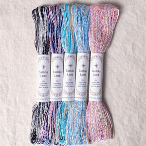 Sashiko Thread Collection Variegated Lame Threads