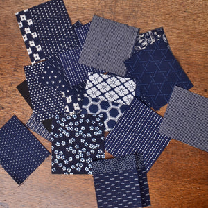  Printed Wagara fabric, Small Pieces 