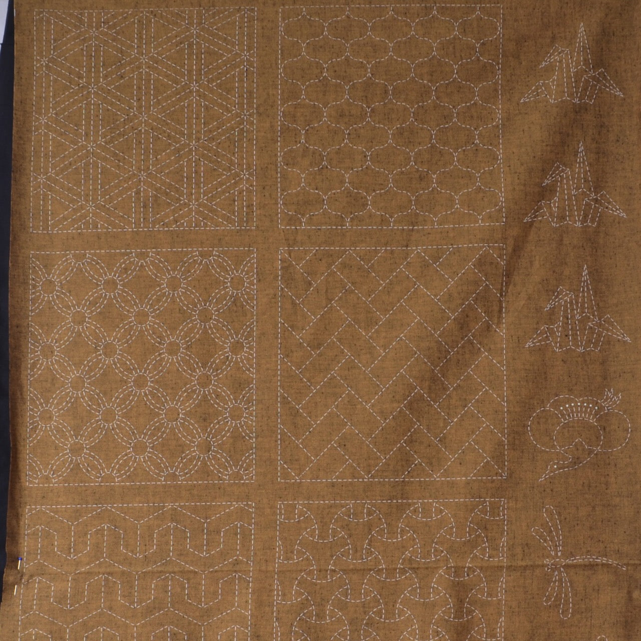 Traditional Patterns, Gold Sashiko Panel #2