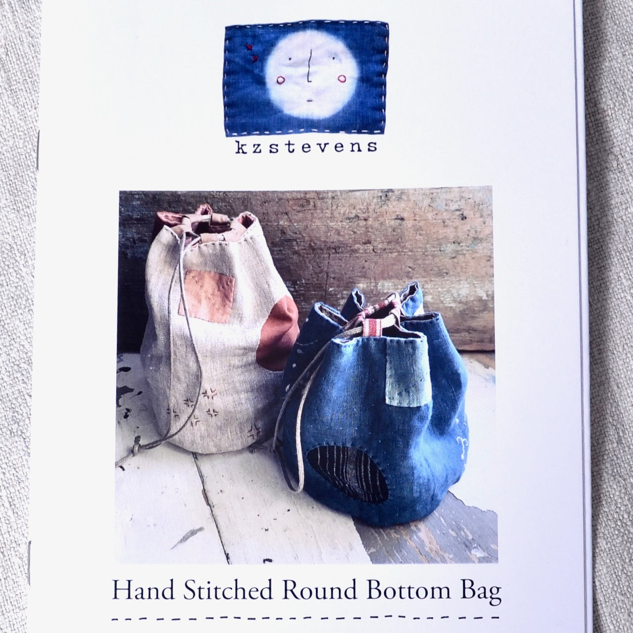 Hand Stitched Round Bottom Bag Pattern