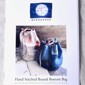 Hand Stitched Round Bottom Bag Pattern