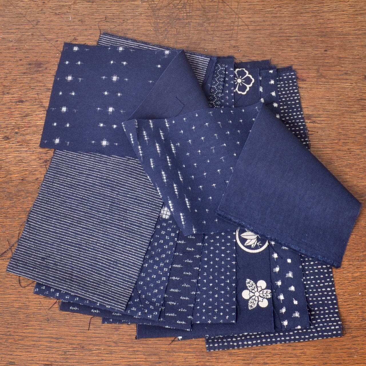 Hand Cut Fabric Strips,Traditional Japanese Printed Wagara