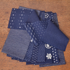 Hand Cut Fabric Strips,Traditional Japanese Printed Wagara