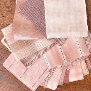 Hand Cut Fabric Pieces - Assorted Pinks