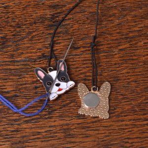 showing both parts of Frenchi pup needle minder