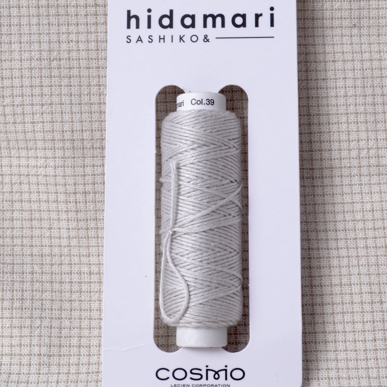 Hidamari Sashiko Thread – Silver Grey