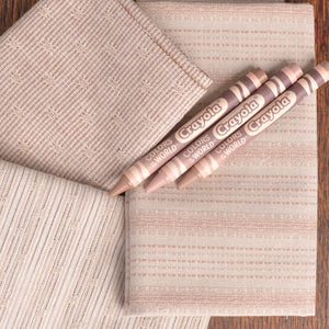 Oatmeal bush tones Japanese  yarn-dyed cotton fabrics