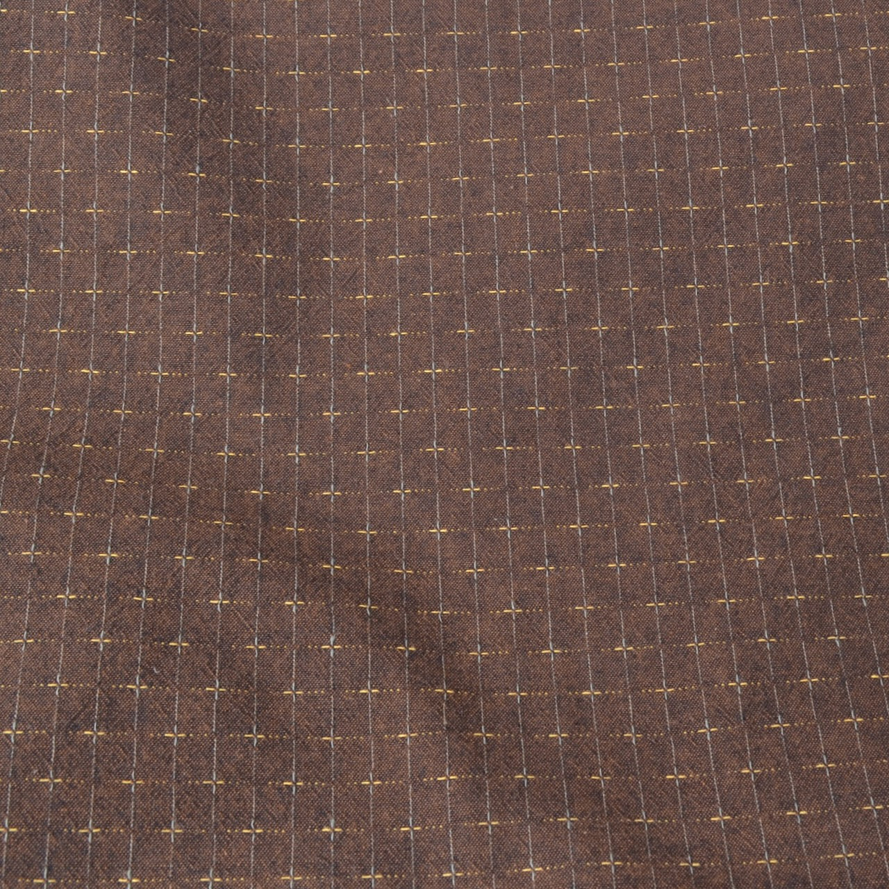 Brown Japanese Yarn-Dyed Fabric 