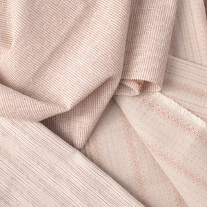 Oatmeal taupe with pink undertones cotton fabric