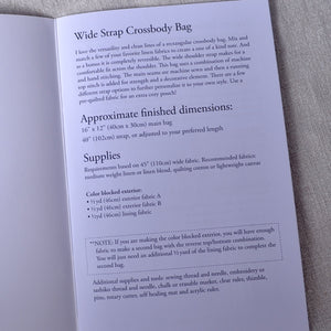 Wide Strap Crossbody Bag information on what you will need