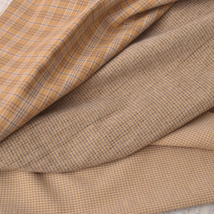 Japanese  yarn-dyed cotton fabrics, Butterscotch 