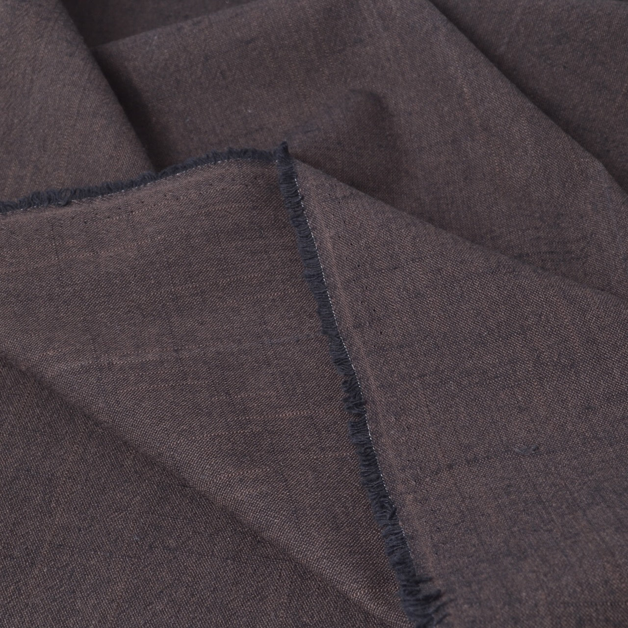 Japanese Fabric Yarn dyed Brown Black