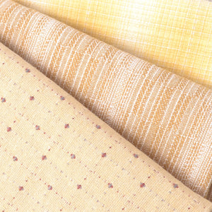 sunny yellow and gold tones Japanese  yarn-dyed cotton fabrics