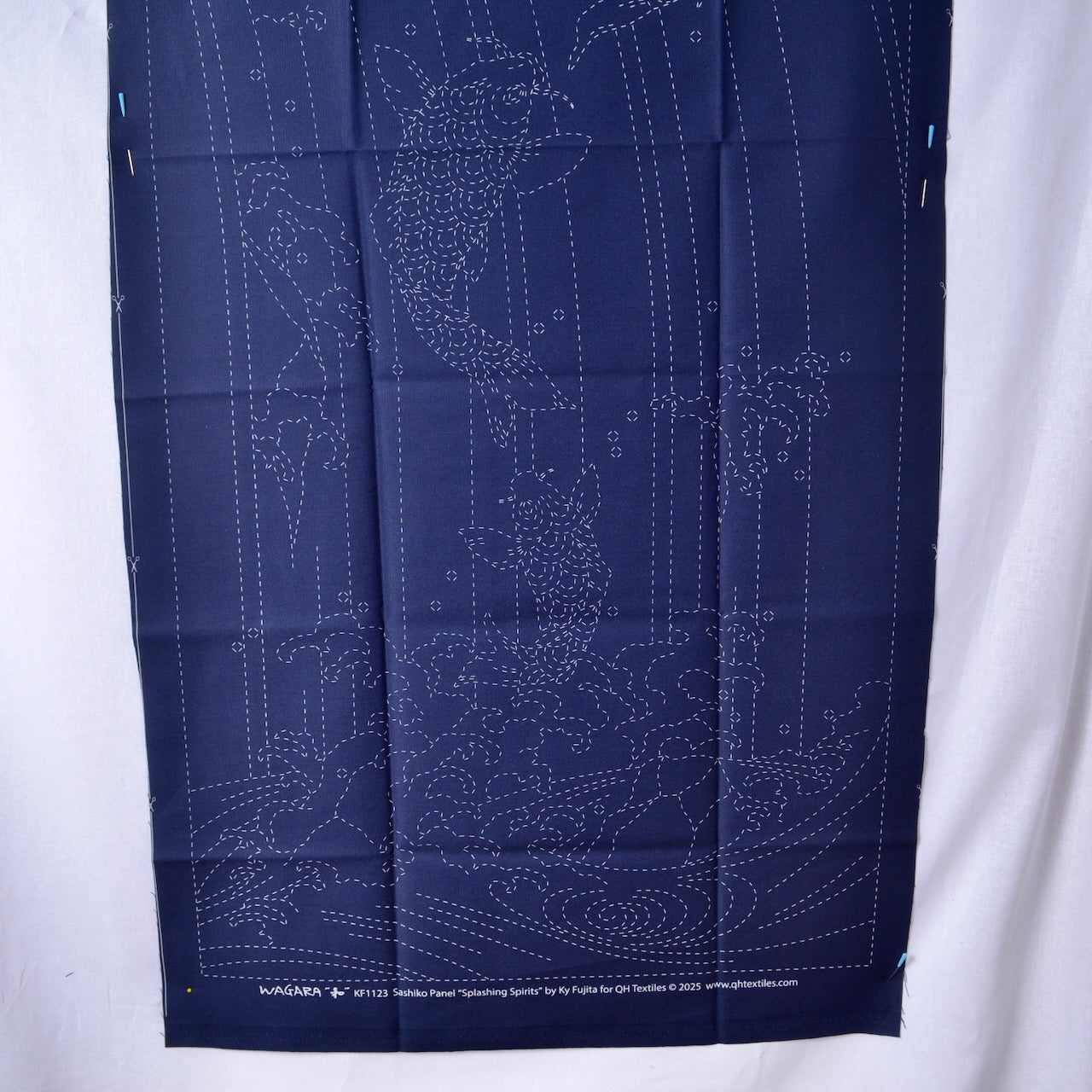 showing lower half of ashiko panel with wash away ink design